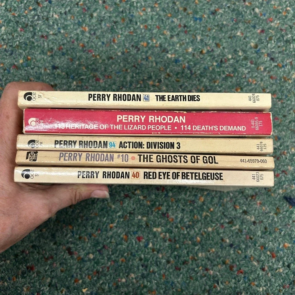 Perry Rhodan Sci-Fi Paperback Lot Vintage Ace Books Pulp Sci-Fi Retro